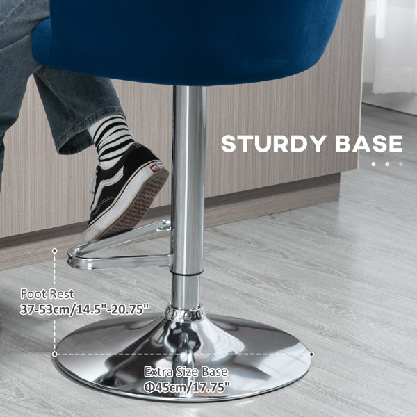 Latitude Run® Aralia Swivel Ajustable Height Bar Stool & Reviews Wayfair